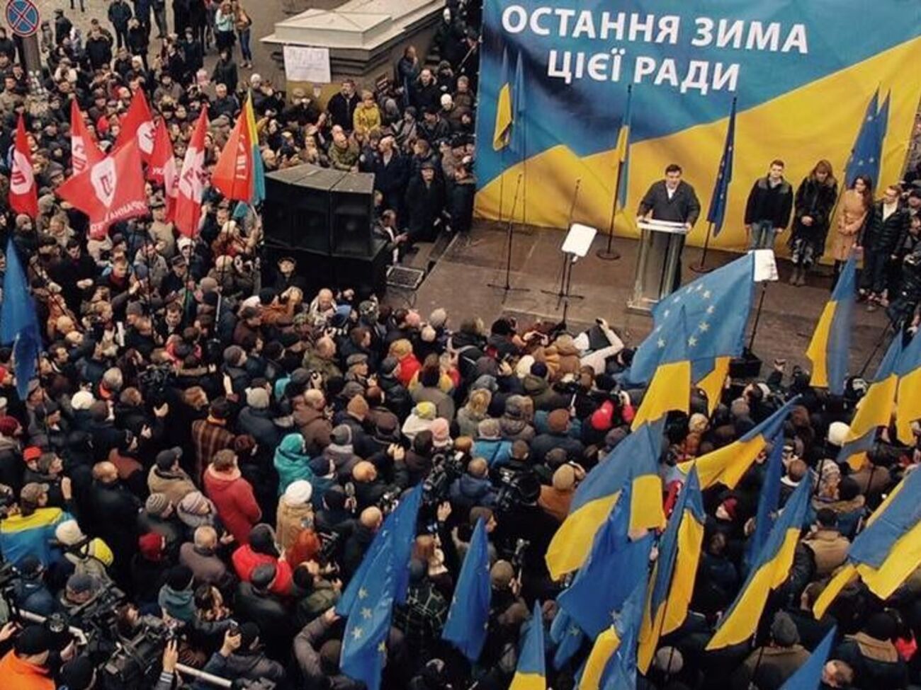 Саакашвили:&nbsp;Власть нас всех называет московскими агентами. Посмотрите друг на друга &ndash;&nbsp;есть ли среди нас агенты?