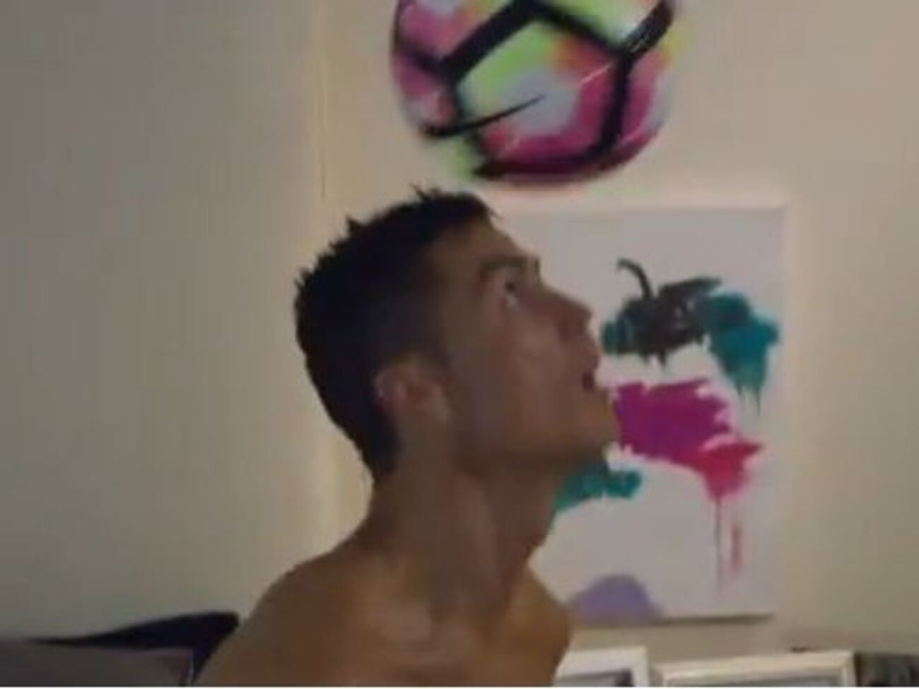 Роналду показал утреннюю тренировку