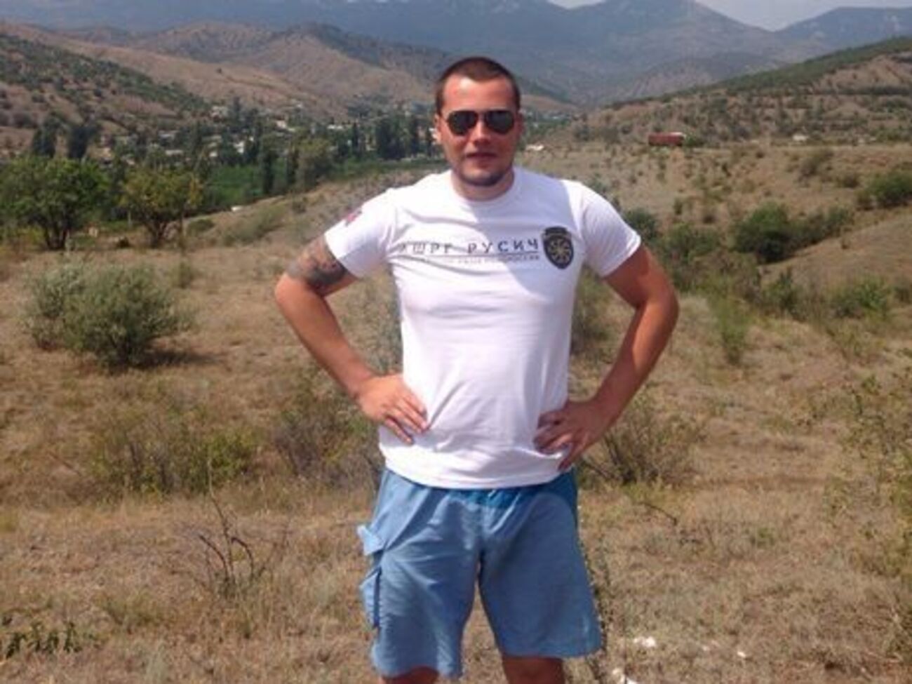 Террорист Алексей Мильчаков в оккупированном Крыму