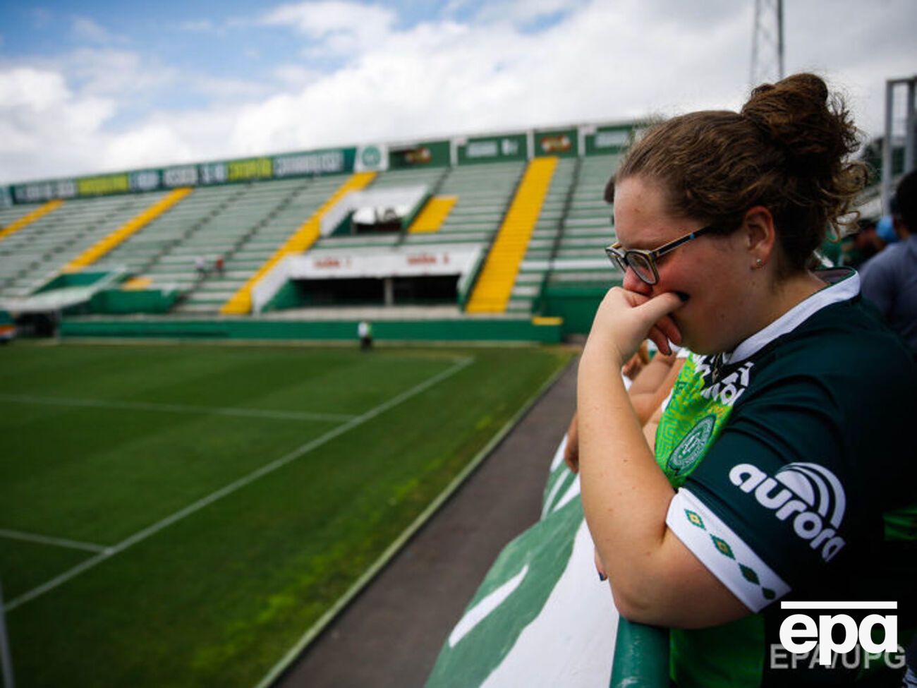 Скорбящие болельщики "Шапекоэнсе"