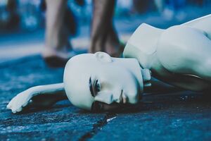 Неизвестные забросили несколько манекенов на территорию резиденции британского посла