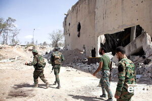 Авиаудары наносятся по той части города, где находятся повстанцы