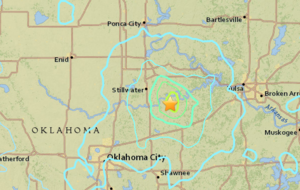 В Кушинге произошло землетрясение магнитудой 5,0