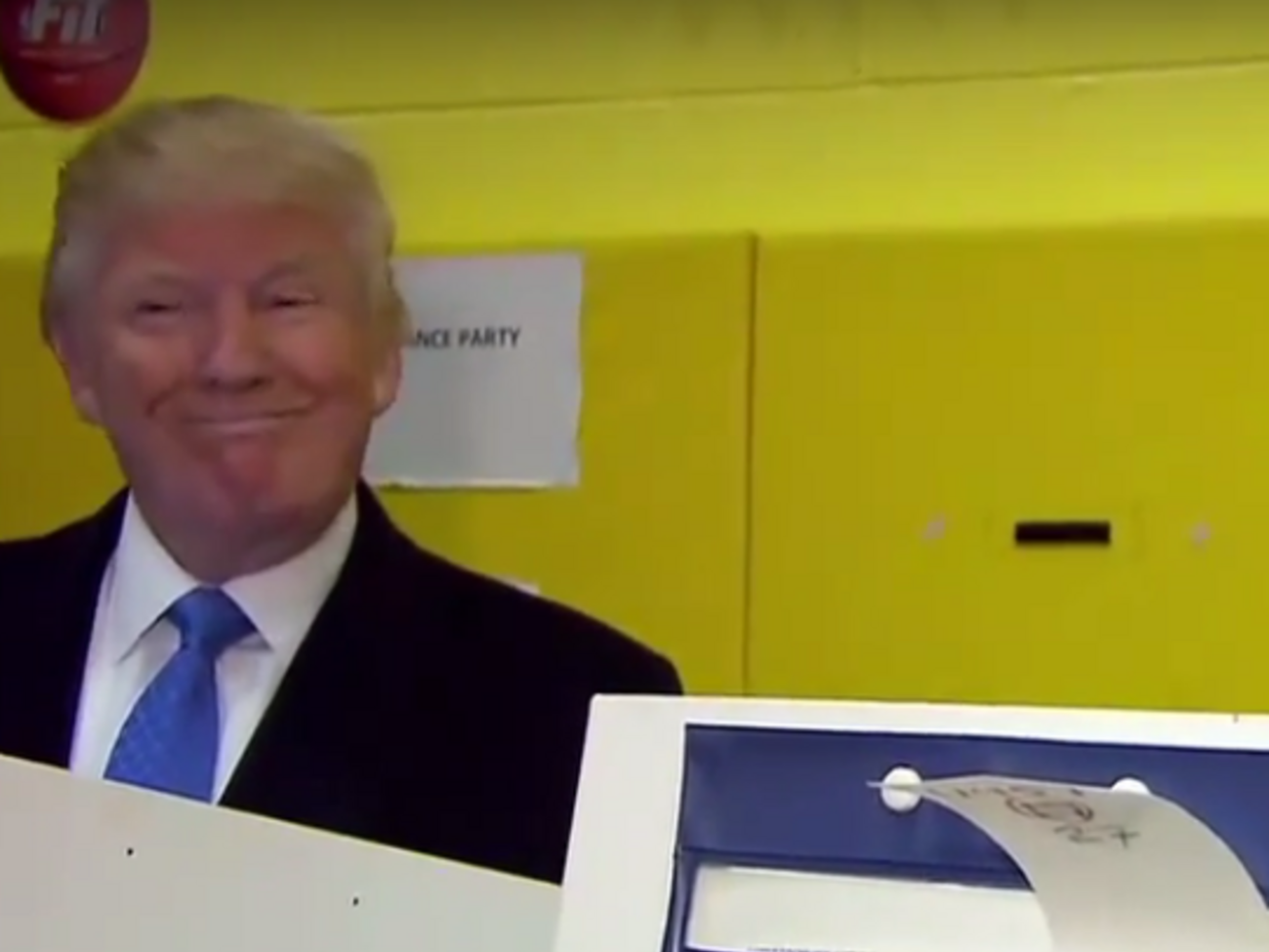 Трампы только что отдали свои голоса