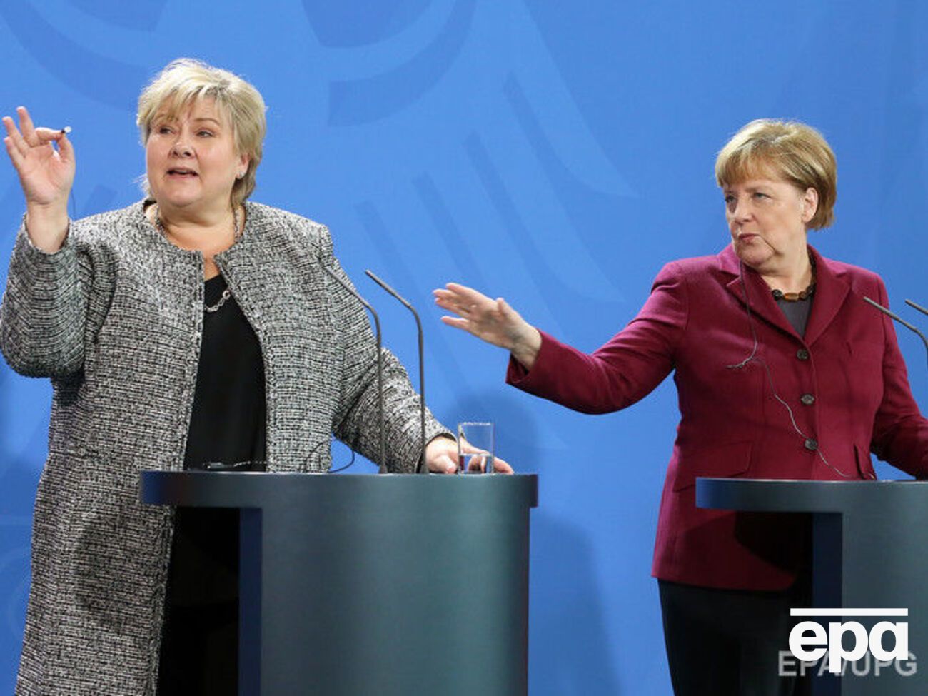 Ангела Меркель встретилась с премьер-министром Норвегии Эрной Сульберг