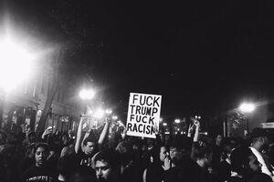 Not my president. В Окленде протестуют против победы Трампа. Фоторепортаж