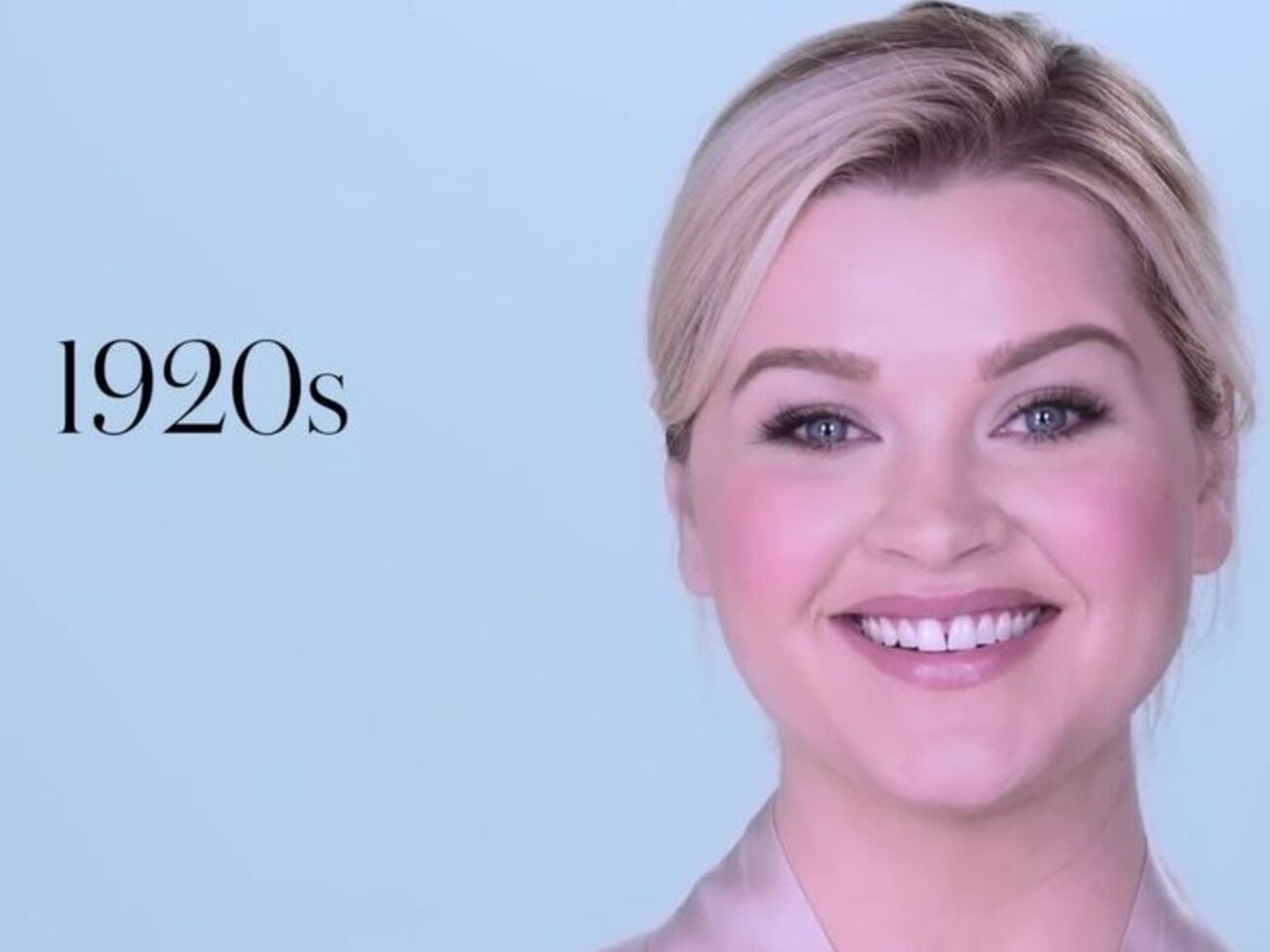 Ролик охватил историю нанесения румян с 1920-х годов