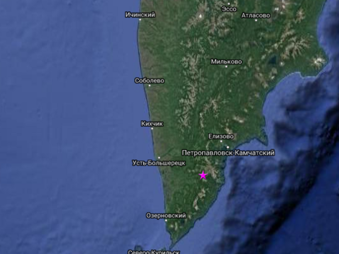 На Камчатке произошло землетрясение