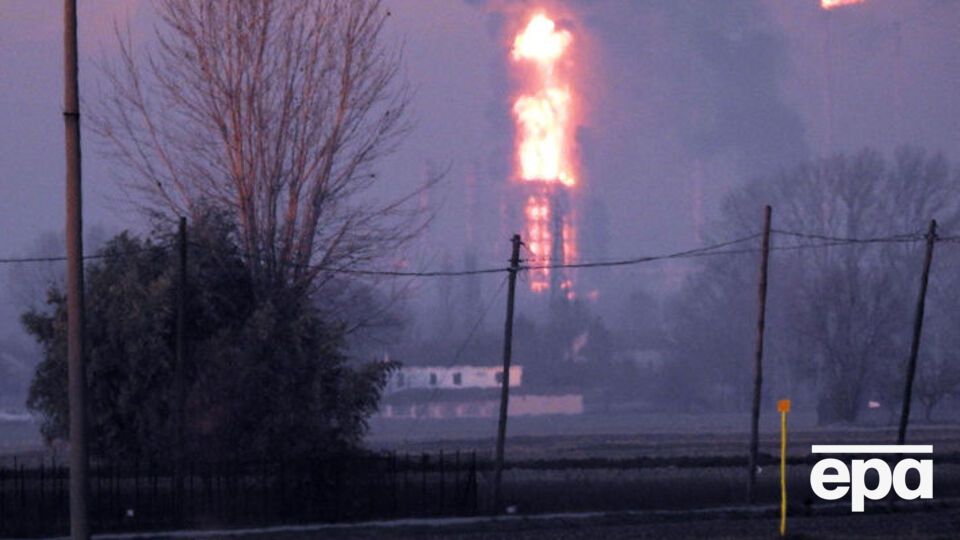 Столб огня был виден за много десятков километров
