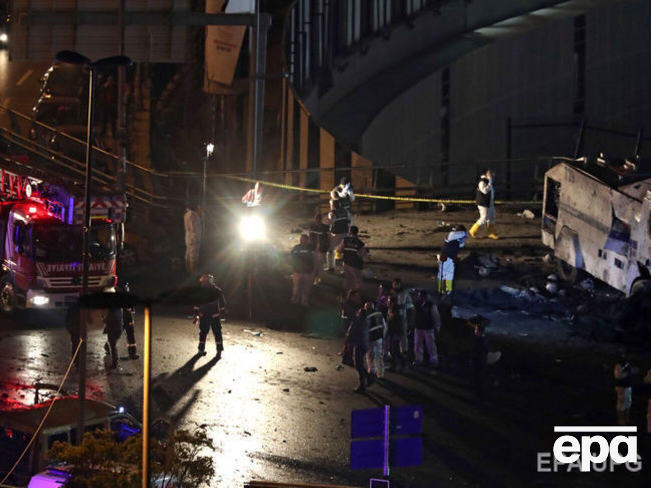 Место теракта в Стамбуле