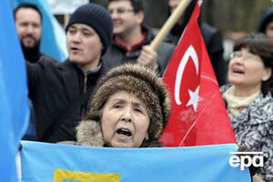 Акция была организована Обществом культуры и взаимопомощи крымских тюрок