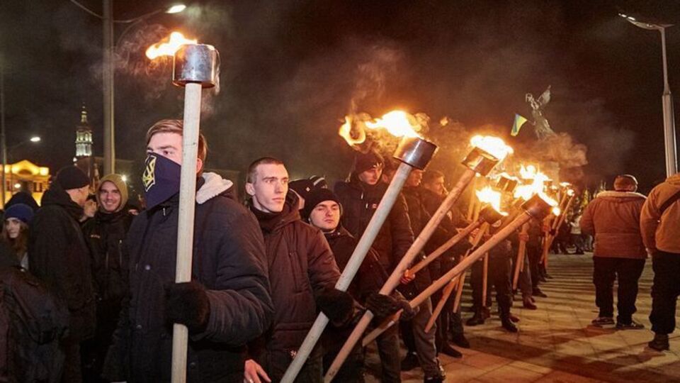 В Харькове прошел организованный "Азовом" "Марш украинского порядка". Фоторепортаж