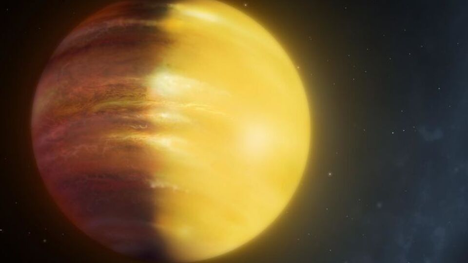 Художественное изображение обнаруженной планеты