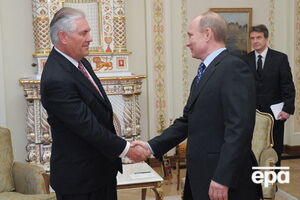 Рекс Тиллерсон и Владимир Путин на встрече в Москве в 2012 году