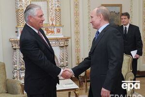 Рекс Тиллерсон и Владимир Путин на встрече в Москве в 2012 году