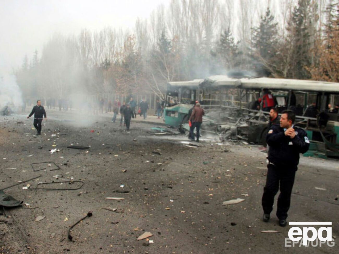 В турецком городе Кайсери подорвался автобус с солдатами