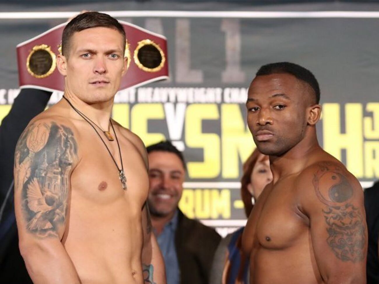 Усик и Мчуну провели бой в США