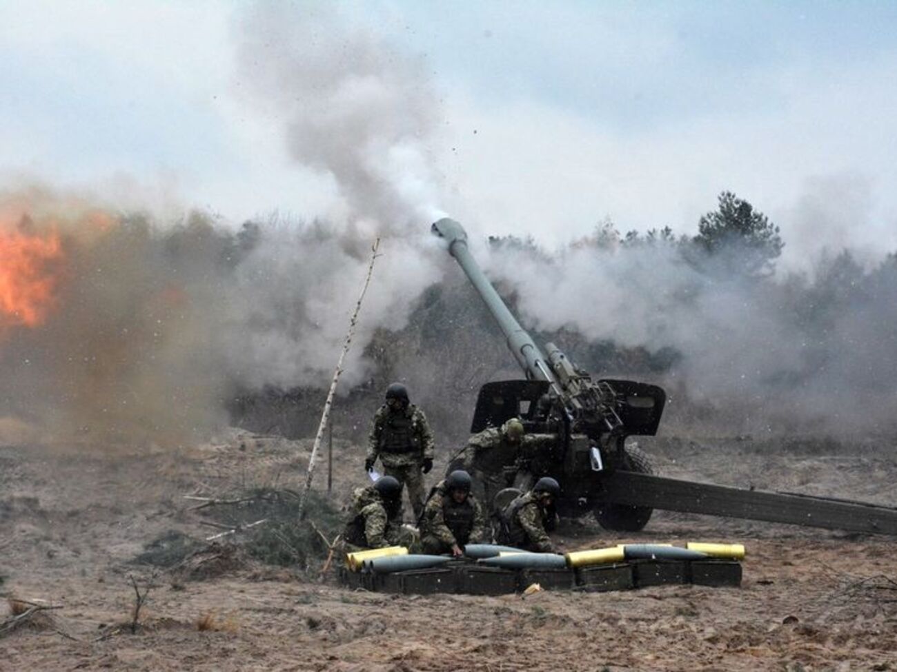 Военные учения в Херсонской области продолжаются