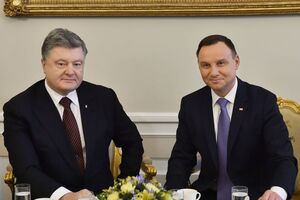 Сегодня Порошенко встретился с польским президентом Дудой