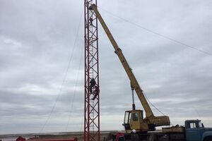 На Чонгаре устанавливают вышку для радиовещания на оккупированный Крым