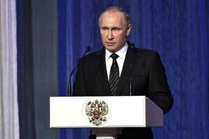 Путин выступил с речью по случаю Дня работника органов безопасности в РФ