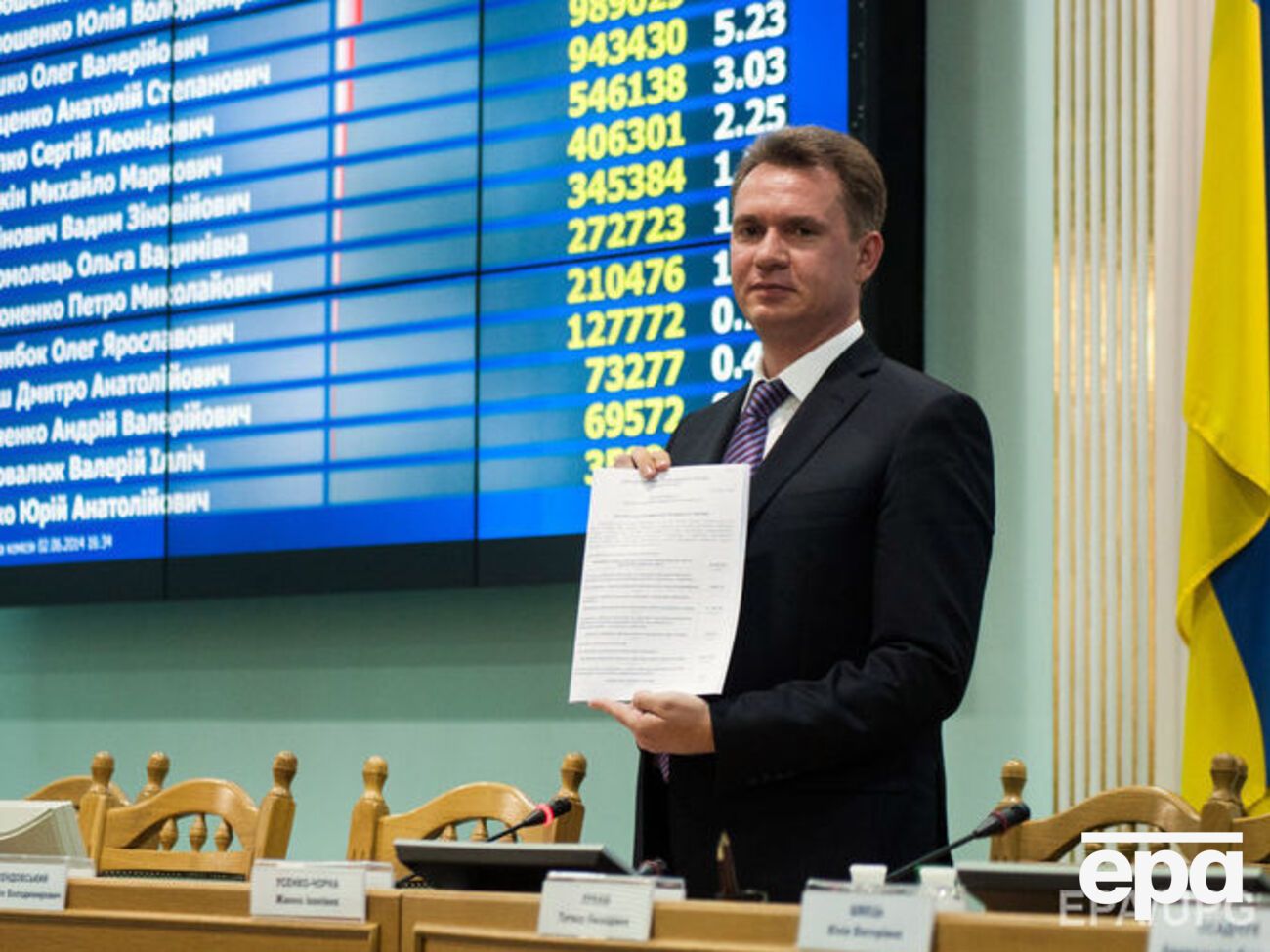 Охендовский остается во главе ЦИК во время расследования