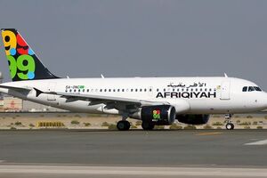 Самолет A320 ливийской авиакомпании Afriqiyah Airways выполнял внутренний рейс