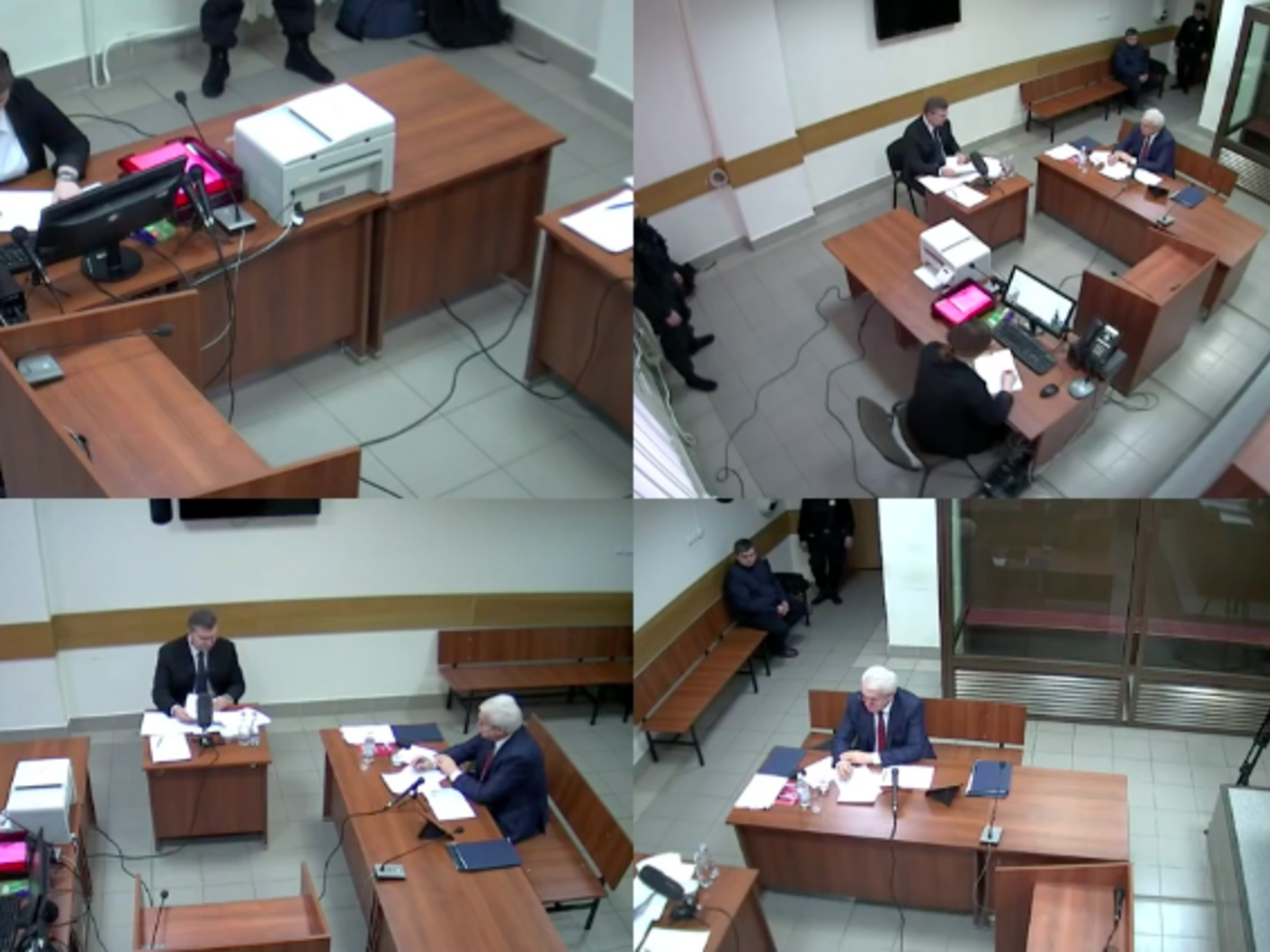 Запись в суде велась на несколько камер