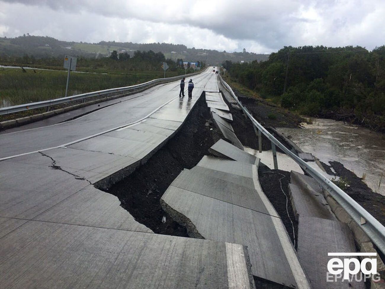 После землетрясения в Чили были повреждены некоторые дороги&nbsp;
