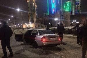 Место перестрелки в Грозном