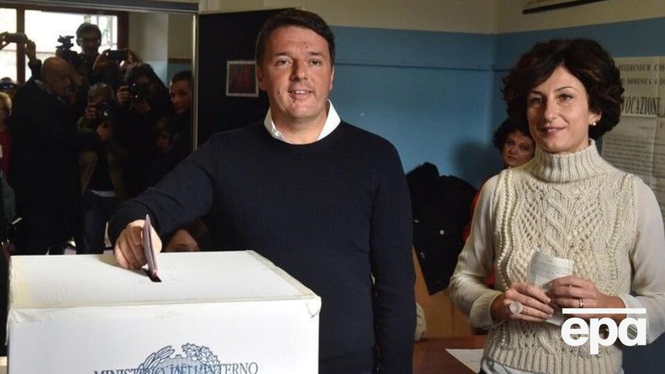Ренци с женой приняли участие в общенациональном плебисците