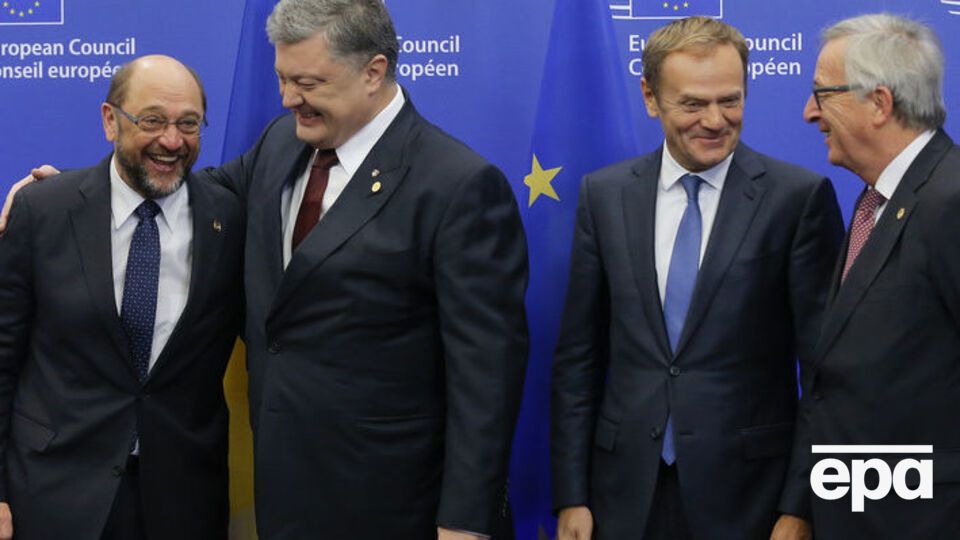 Президент Петр Порошенко и руководители ЕС на саммите в Брюсселе 24 ноября