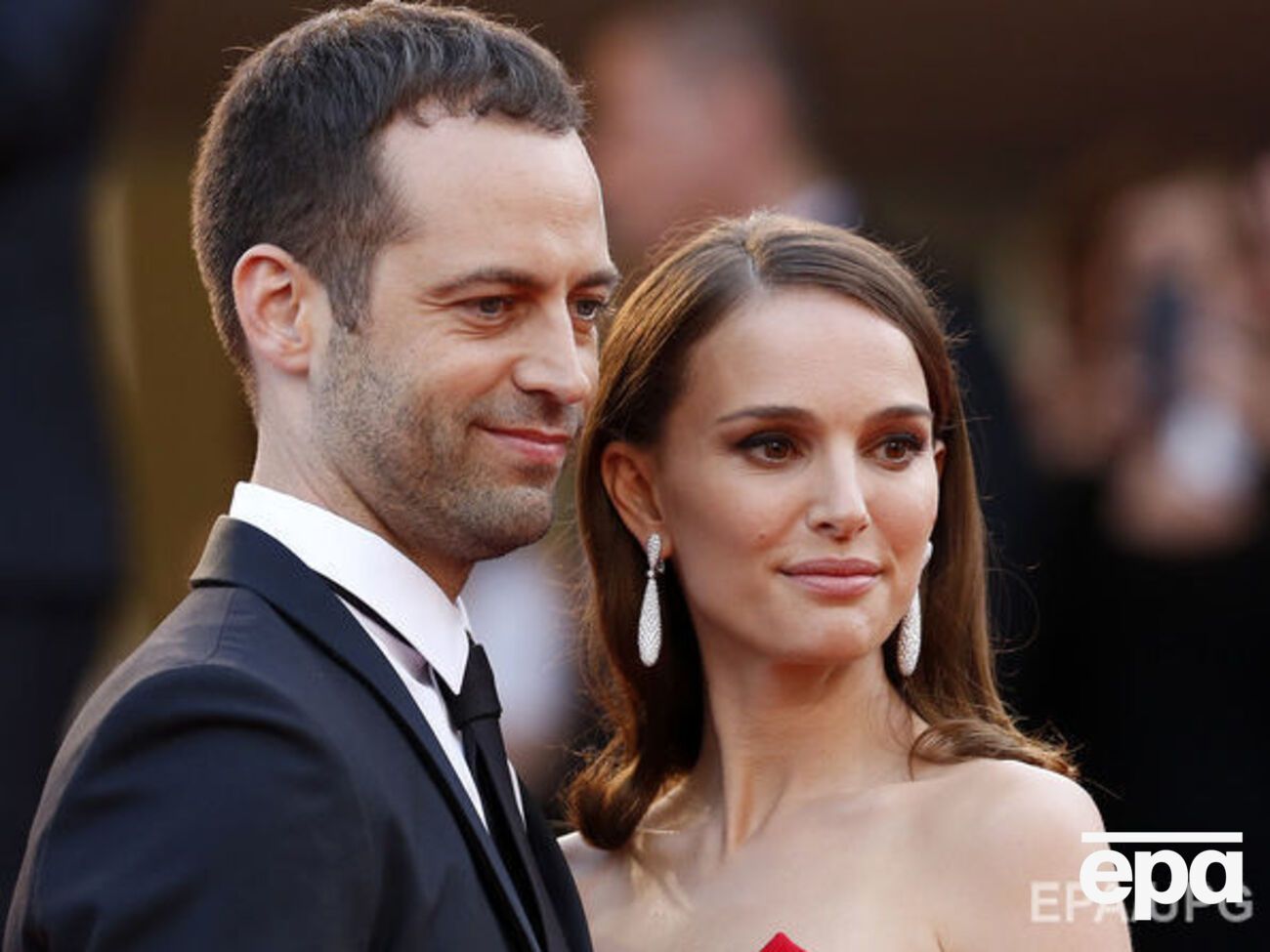 Портман тренируется вместе с мужем