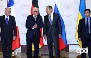 Эро, Штайнмайер, Лавров и Климкин после переговоров в Минске