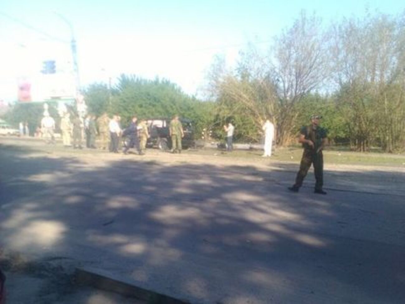 Место покушения на Плотницкого