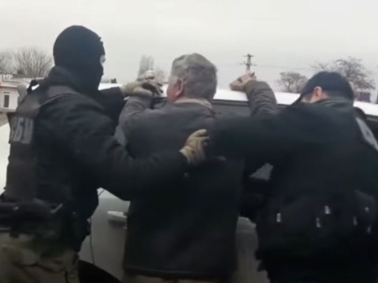 Момент задержания подозреваемого в организации убийства