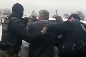 Момент задержания подозреваемого в организации убийства