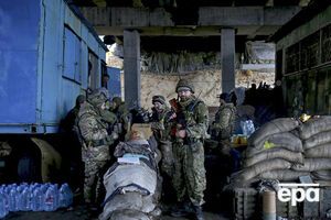 Украинские бойцы в Песках