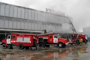 В тушении огня принимали участие 70 спасателей