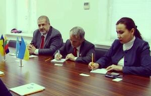 Чубаров и Джемилев встретились с литовской делегацией в Киеве