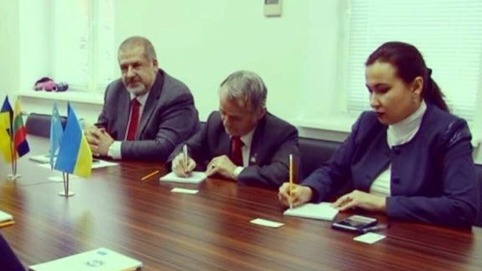 Чубаров и Джемилев встретились с литовской делегацией в Киеве