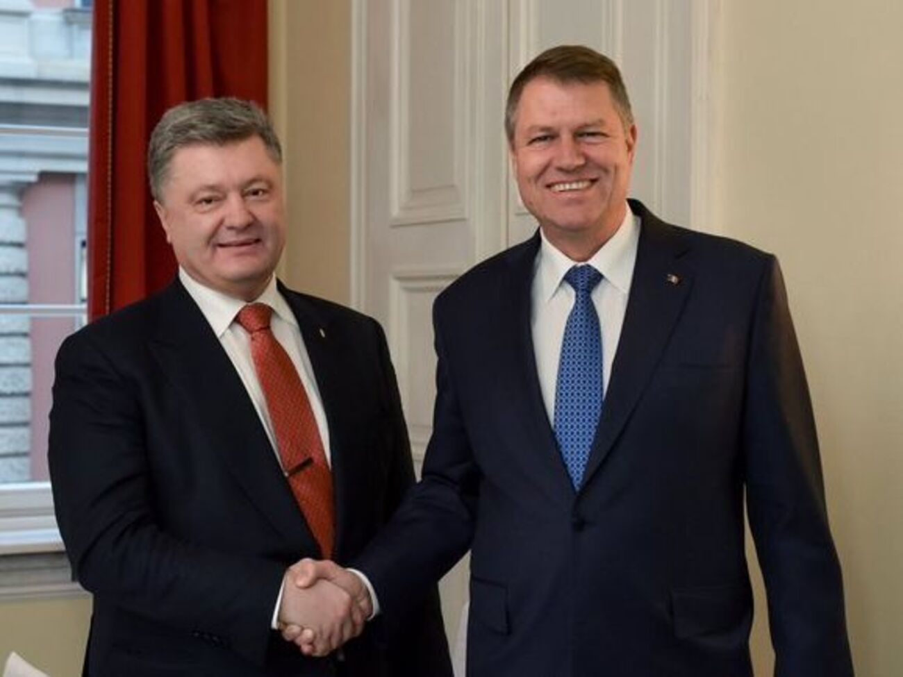 Президент Украины Петр Порошенко и глава Румынии Клаус Йоханнис