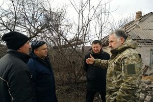 Жебривский посетил неоккупированную часть Зайцево<