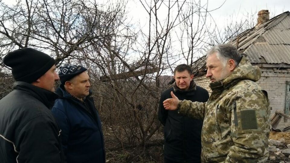 Жебривский посетил неоккупированную часть Зайцево<