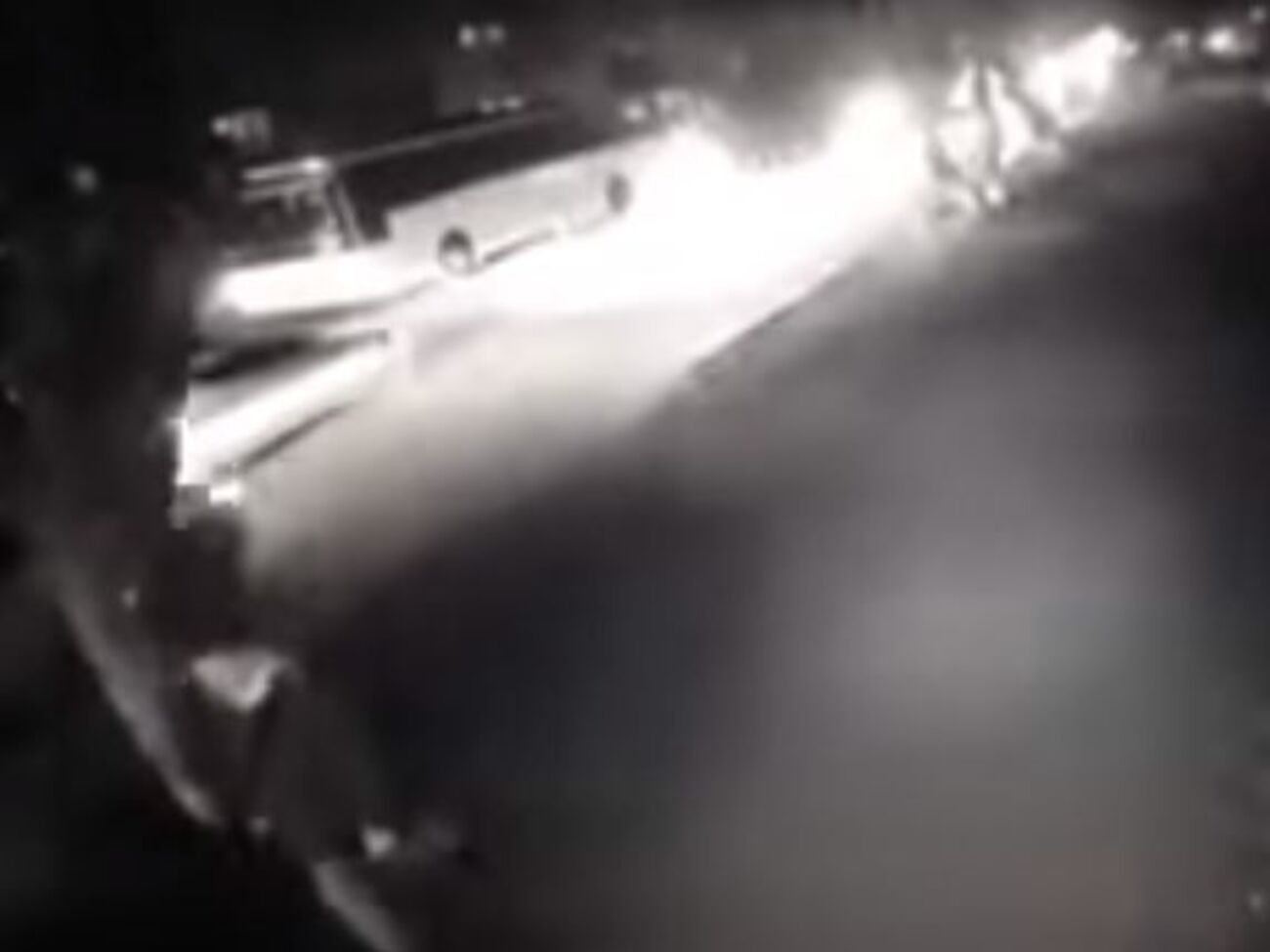 На записи запечатлен момент взрыва