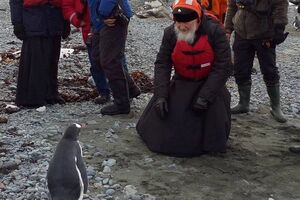 Патриарх Кирилл пообщался с пингвинами в Антарктиде. Фоторепортаж