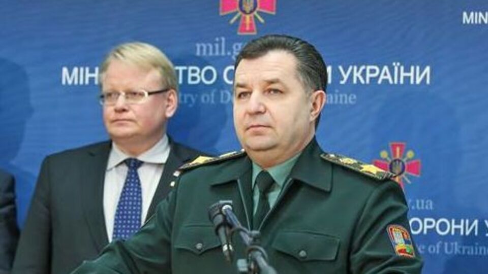 Министр обороны Украины Степан Полторак со шведским коллегой Петером Хульквистом