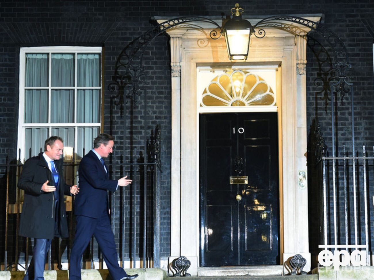 Туск и Кэмерон на Даунинг-стрит