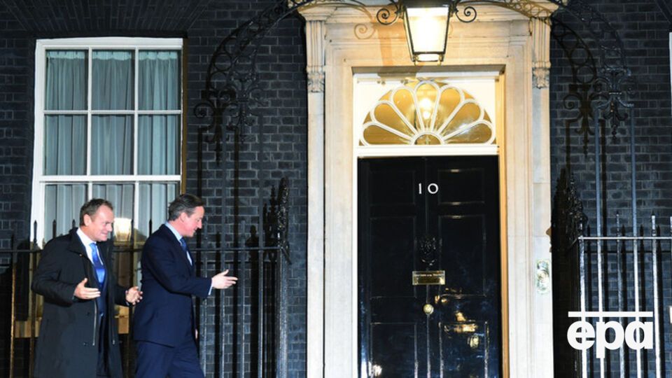 Туск и Кэмерон на Даунинг-стрит