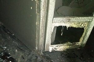 Офис Автомайдана сгорел дотла